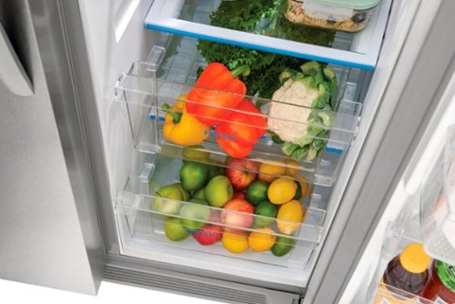 Frigidaire - 33 in. Wide 22.3 Cu. Ft. Side-by-Side Refrigerator - Stainless Steel