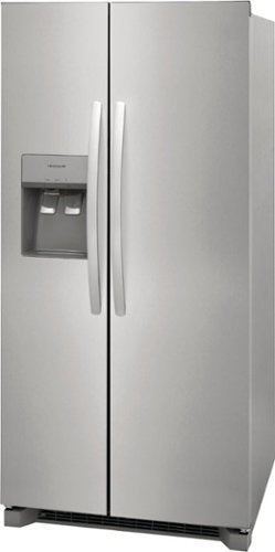 Frigidaire - 33 in. Wide 22.3 Cu. Ft. Side-by-Side Refrigerator - Stainless Steel