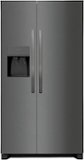 Frigidaire - 36 in. Wide 25.6 Cu. Ft. Side-by-Side Refrigerator with EvenTemp Cooling System - Black Stainless Steel