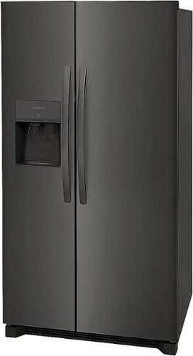 Frigidaire - 36 in. Wide 25.6 Cu. Ft. Side-by-Side Refrigerator with EvenTemp Cooling System - Black Stainless Steel