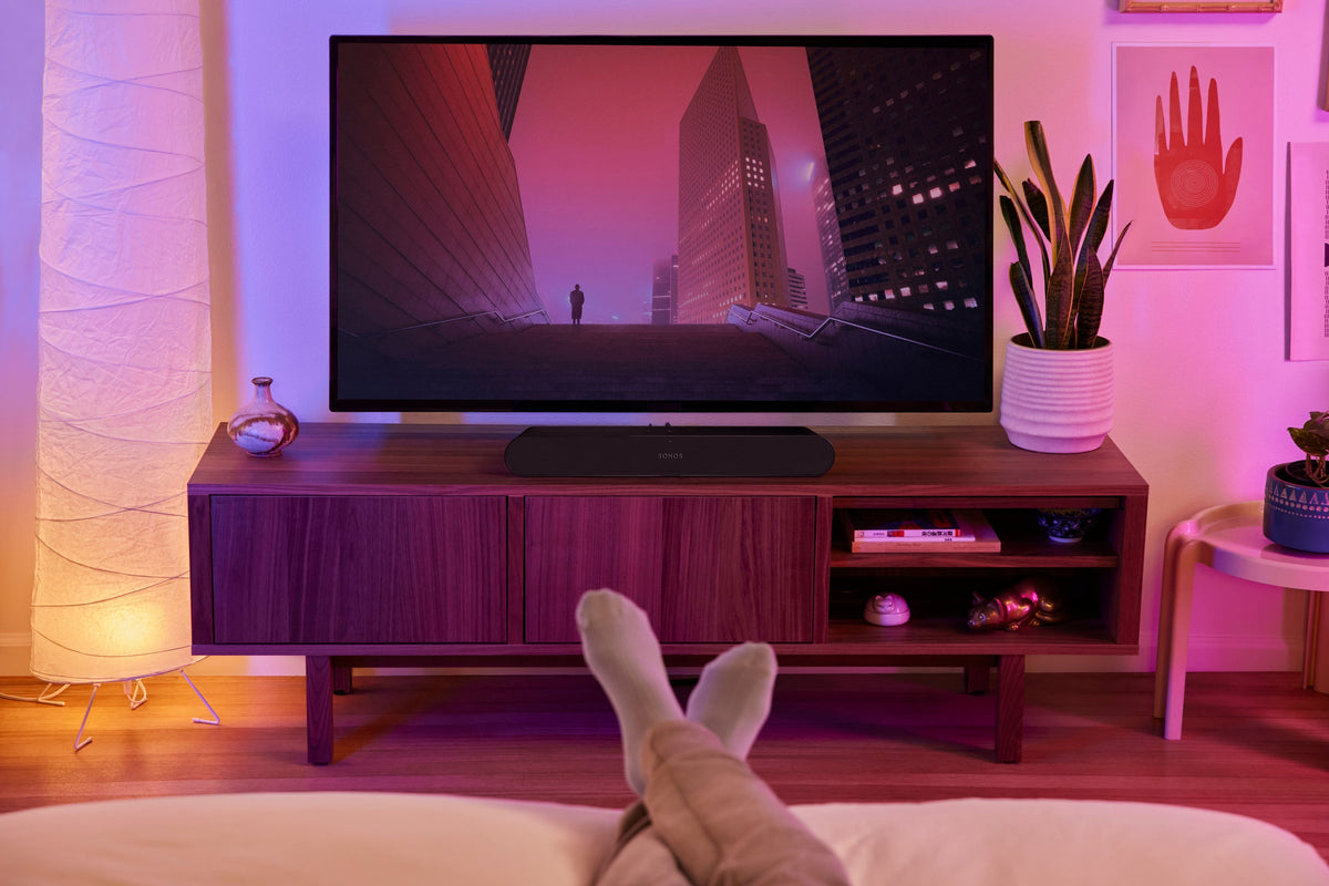 Sonos - Ray All-in-One Soundbar for TV and Music - Black