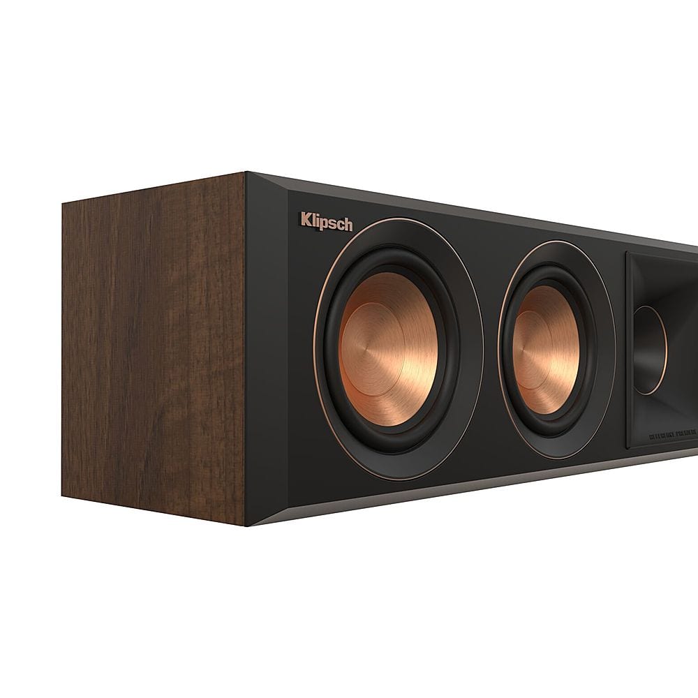 Klipsch - RP-404C II Reference Premiere Series Quad 4" 500-Watt Passive 2-Way Center-Channel Speaker - Walnut