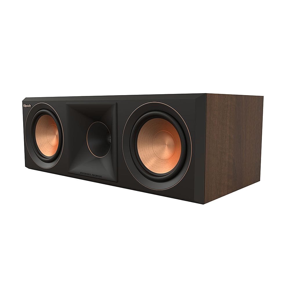 Klipsch - RP-500C II Reference Premiere Series Dual 5.25" 400-Watt Passive 2-Way Center-Channel Speaker - Walnut