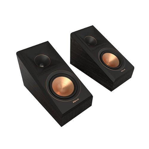 Klipsch - RP-500SA II Reference Premiere Dual 5.25" 300-Watt Passive 2-Way Surround Sound Speaker (Pair) - Ebony