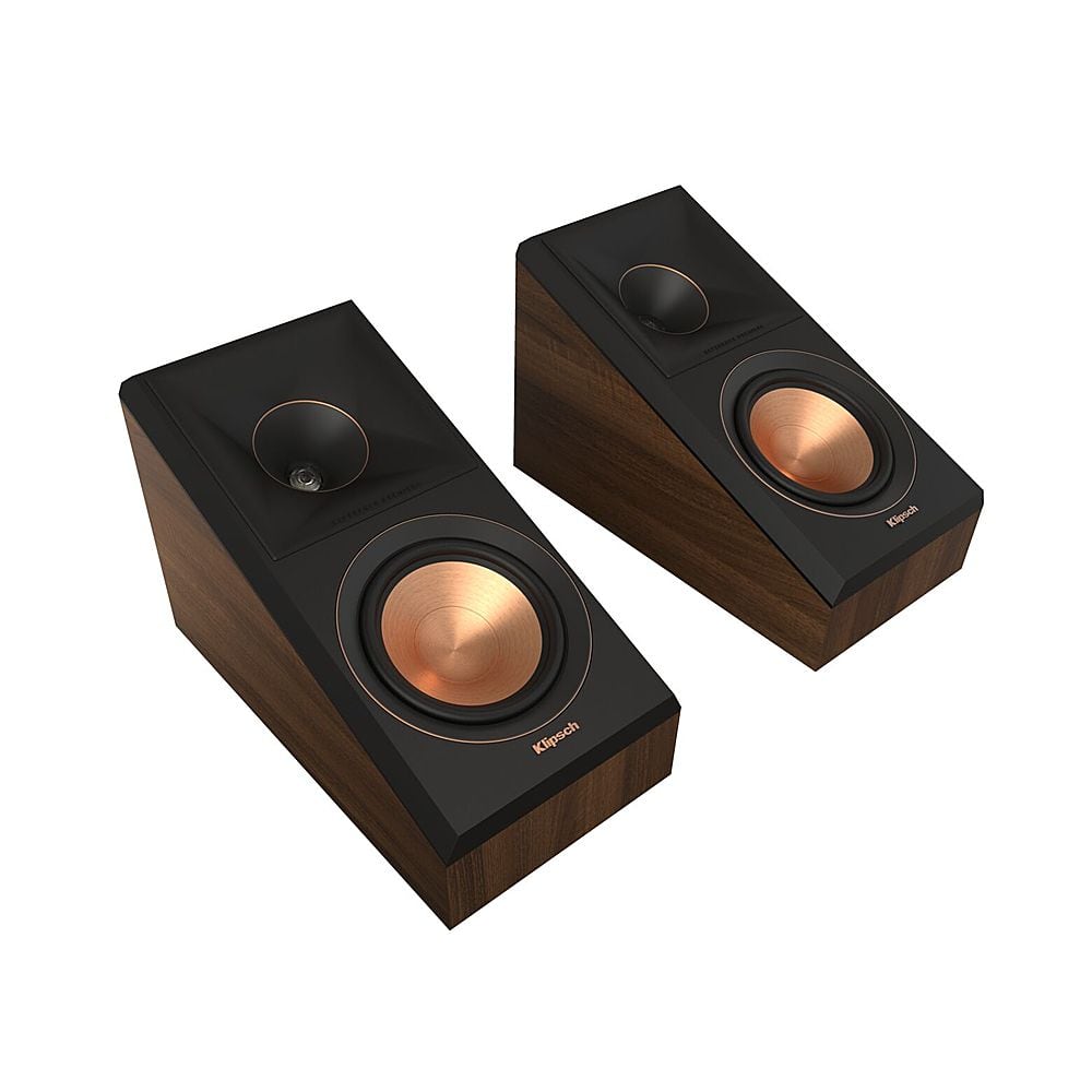 Klipsch - RP-500SA II Reference Premiere Dual 5.25" 300-Watt Passive 2-Way Surround Sound Speaker (Pair) - Walnut