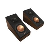 Klipsch - RP-500SA II Reference Premiere Dual 5.25" 300-Watt Passive 2-Way Surround Sound Speaker (Pair) - Walnut