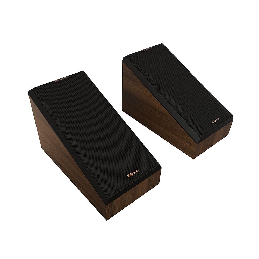Klipsch - RP-500SA II Reference Premiere Dual 5.25" 300-Watt Passive 2-Way Surround Sound Speaker (Pair) - Walnut