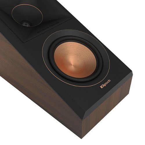 Klipsch - RP-500SA II Reference Premiere Dual 5.25" 300-Watt Passive 2-Way Surround Sound Speaker (Pair) - Walnut