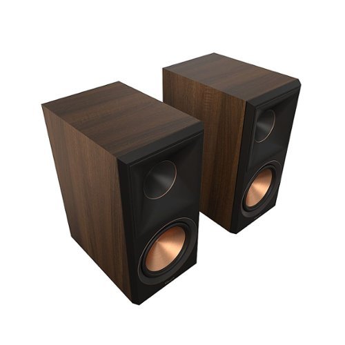 Klipsch - rp-600m ii Reference Premiere Dual 6.5" 400-Watt Passive 2-Way Bookshelf Speaker (Pair) - walnut
