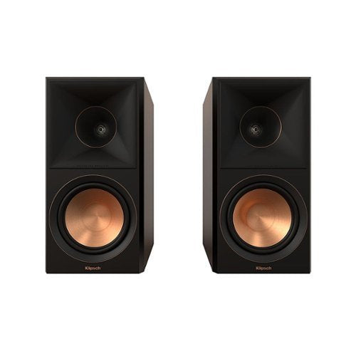 Klipsch - rp-600m ii Reference Premiere Dual 6.5" 400-Watt Passive 2-Way Bookshelf Speaker (Pair) - walnut