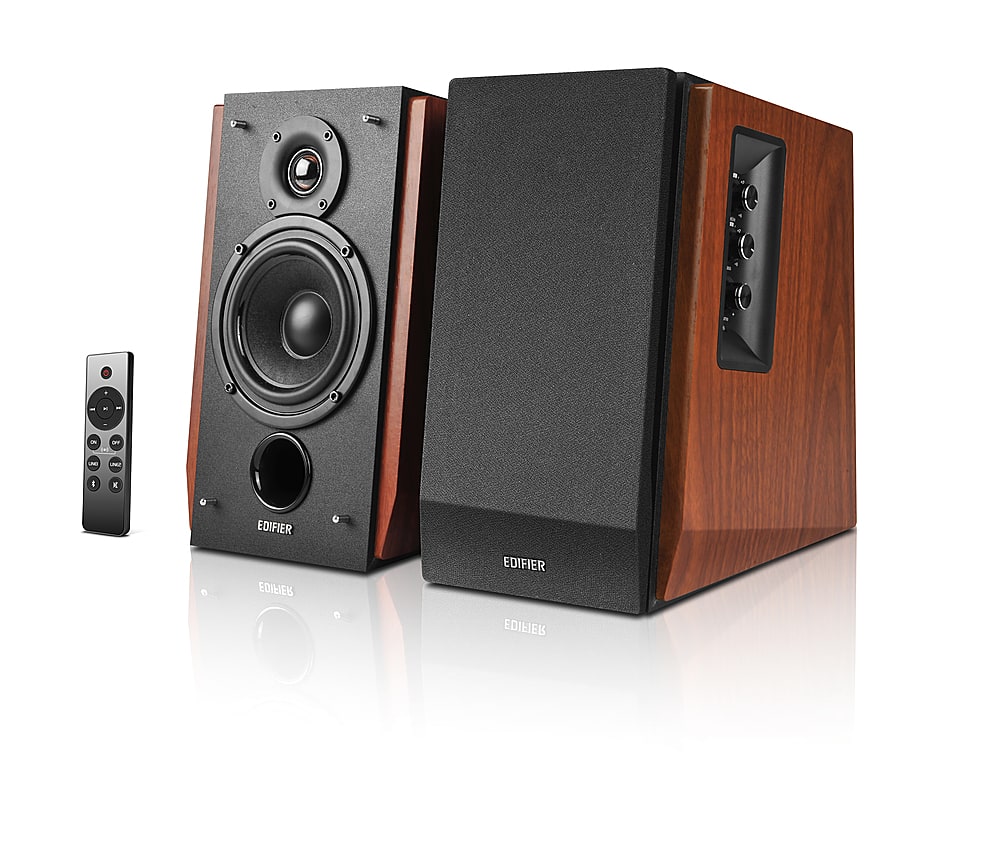 Edifier - R1700BTs 2.0 Active Bookshelf Speakers - Wood