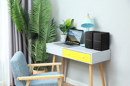 Edifier - R1280DBs Powered Bluetooth Computer Speakers, Bookshelf Speakers - 42W RMS - Soundfield Spacializer - Studio Monitors - Black