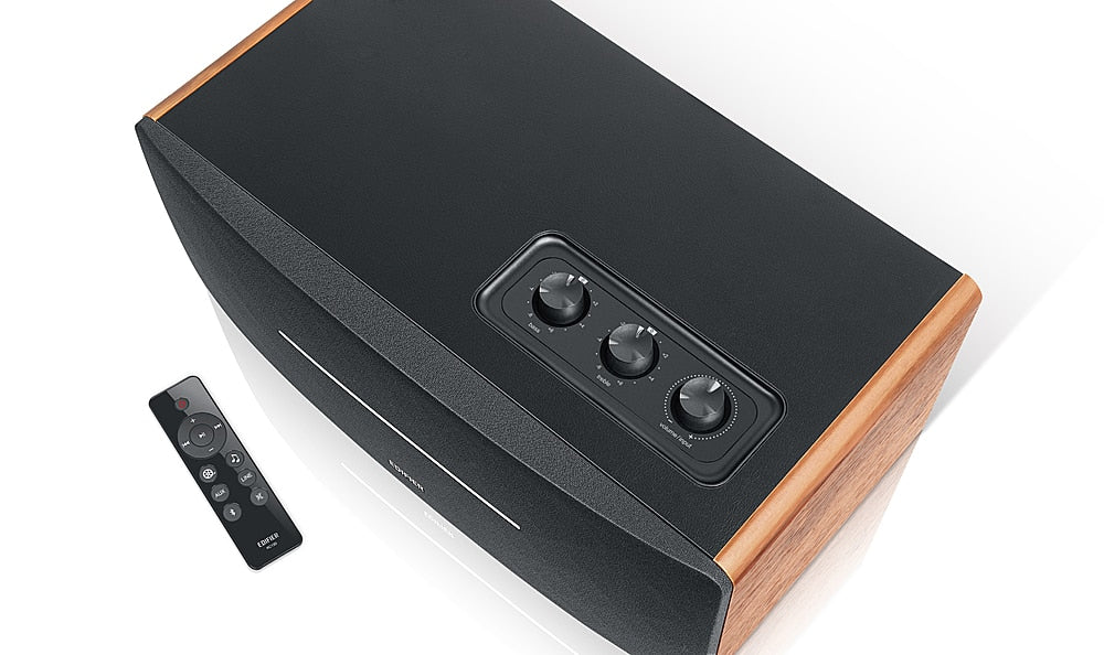 Edifier - D12 Integrated Desktop Stereo Speaker - Wood