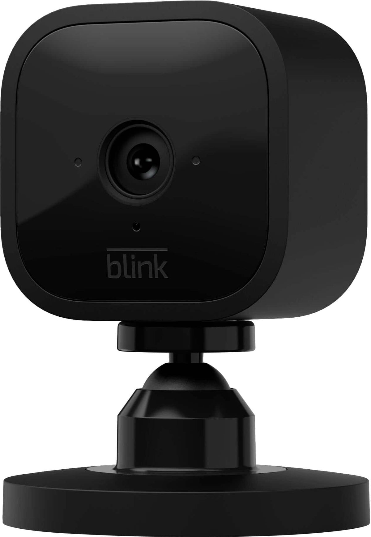 Blink - Mini - Compact indoor plug-in smart security camera, 1080p, night vision, motion detection, 2 way audio – 1 cam - Black