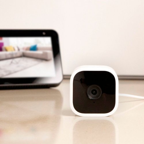 Blink - Mini - Compact indoor plug-in smart security camera, 1080p, night vision, motion detection, 2 way audio – 1 cam - Black