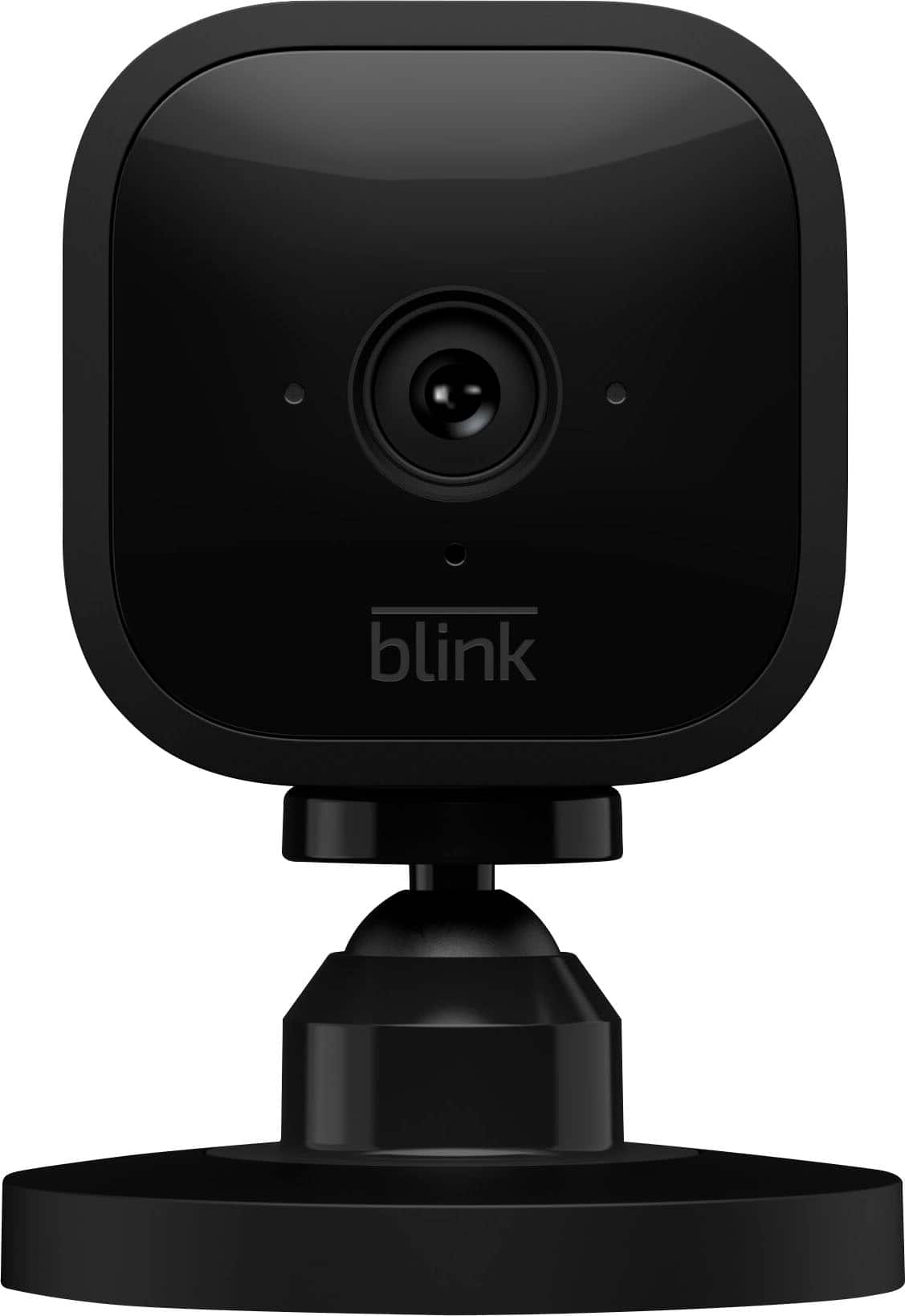 Blink - Mini - Compact indoor plug-in smart security camera, 1080p, night vision, motion detection, 2 way audio – 1 cam - Black