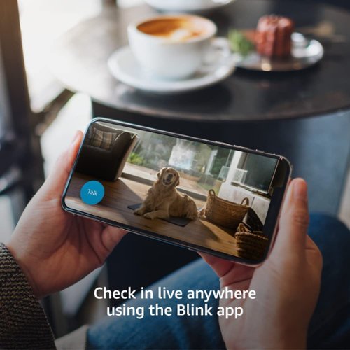 Blink - Mini - Compact indoor plug-in smart security camera, 1080p, night vision, motion detection, 2 way audio – 2 cam - Black