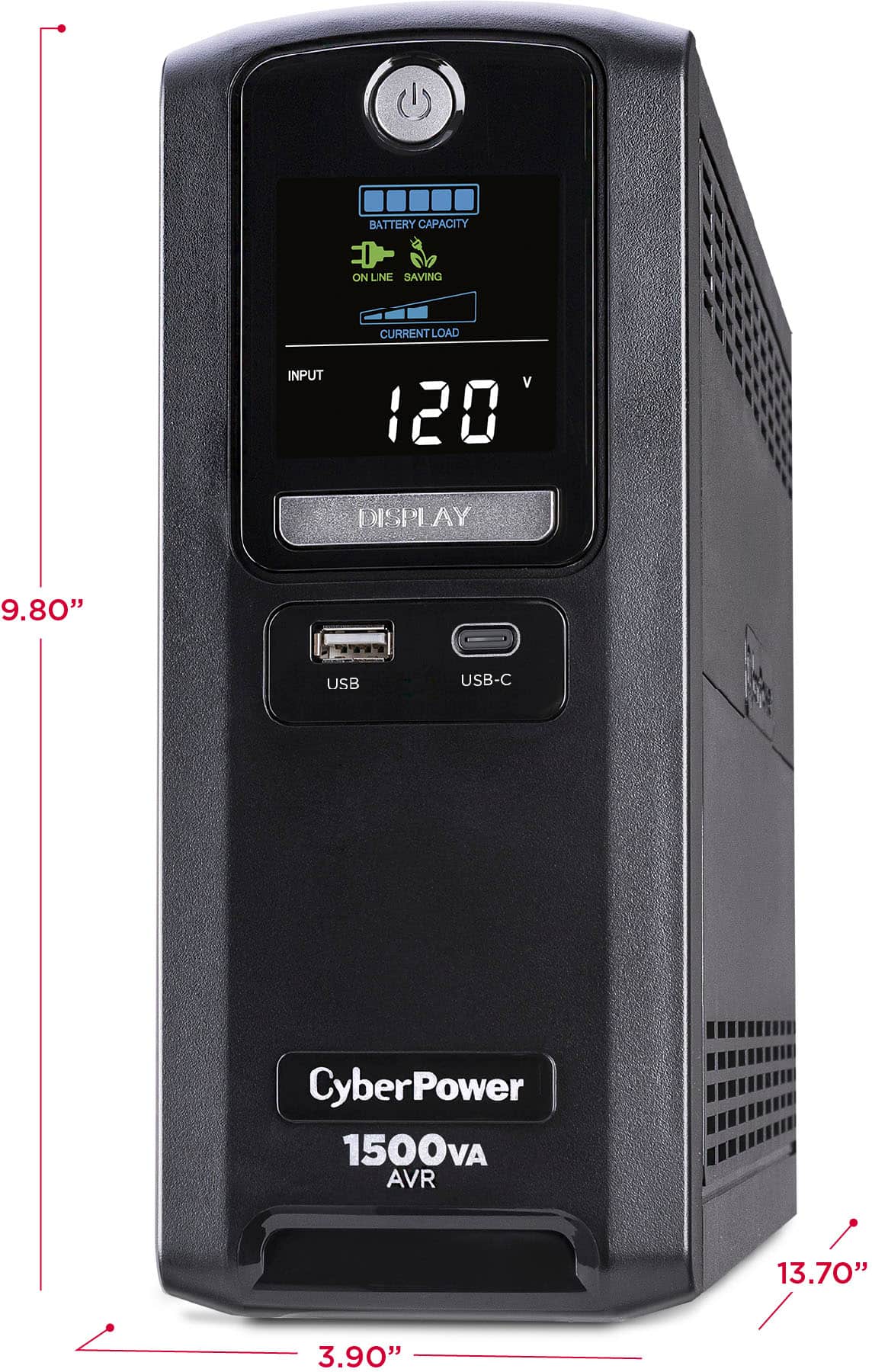 CyberPower - LX1500GU3 Battery Backup UPS Systems - Black