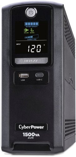 CyberPower - LX1500GU3 Battery Backup UPS Systems - Black