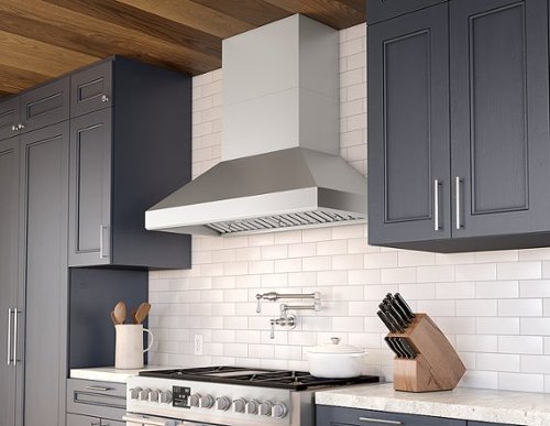 Zephyr - 48 inches - Externally Vented - Wall Range Hood - Stainless Steel