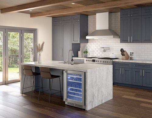 Zephyr - 48 inches - Externally Vented - Wall Range Hood - Stainless Steel