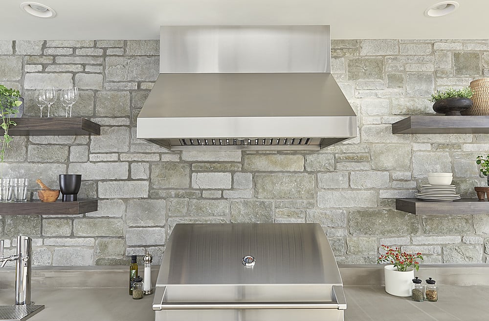 Zephyr - 42 inches - Externally Vented - Wall Range Hood - Stainless Steel