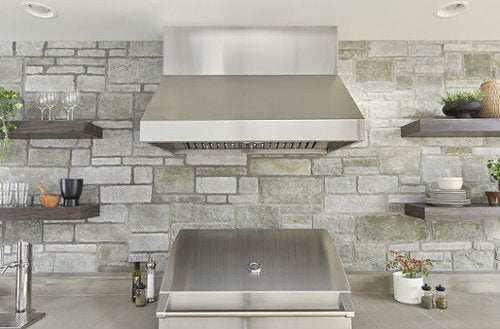 Zephyr - 42 inches - Externally Vented - Wall Range Hood - Stainless Steel