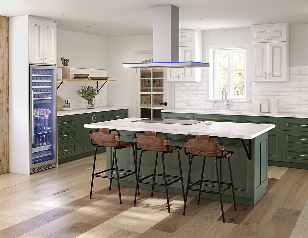 Zephyr - 36 inches - Convertible - Island Range Hood - Stainless Steel