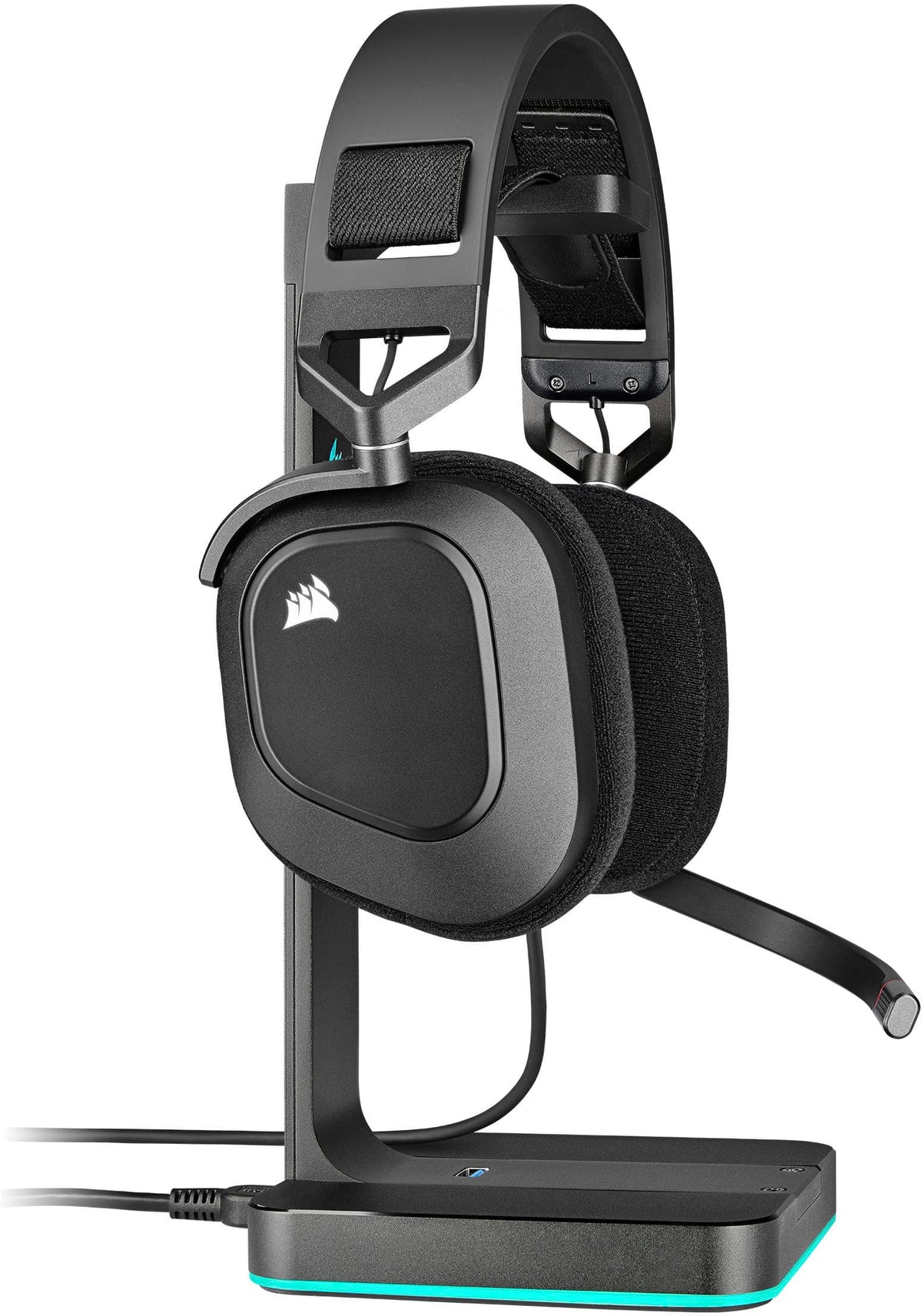 CORSAIR - HS80 RGB Wired Gaming Headset for PC - Carbon