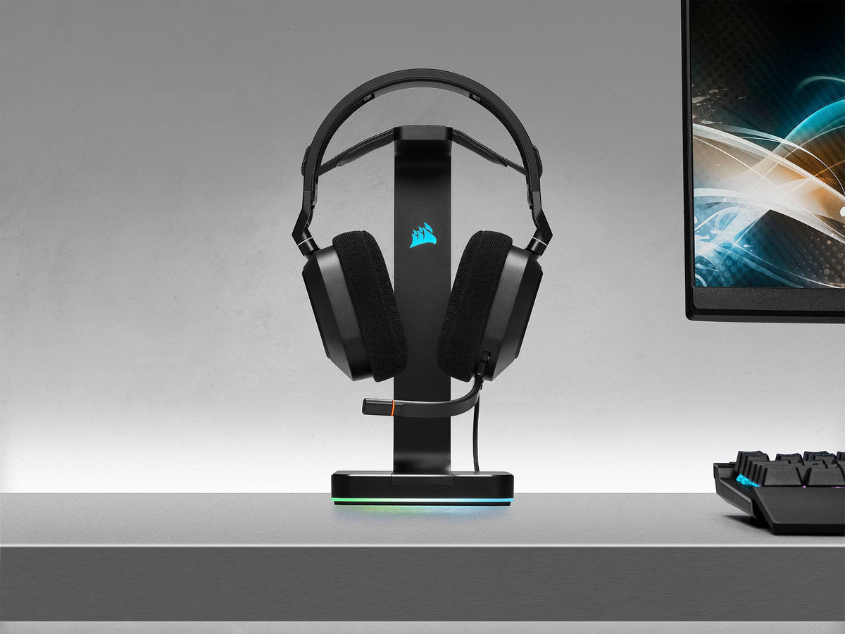 CORSAIR - HS80 RGB Wired Gaming Headset for PC - Carbon