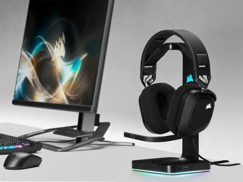 CORSAIR - HS80 RGB Wired Gaming Headset for PC - Carbon