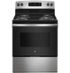 GE - 30 in. Wide 4 Elements 5.0 Cu. Ft. Freestanding Electric Range - Stainless Steel
