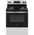 GE - 30 in. Wide 4 Elements 5.0 Cu. Ft. Freestanding Electric Range - Stainless Steel