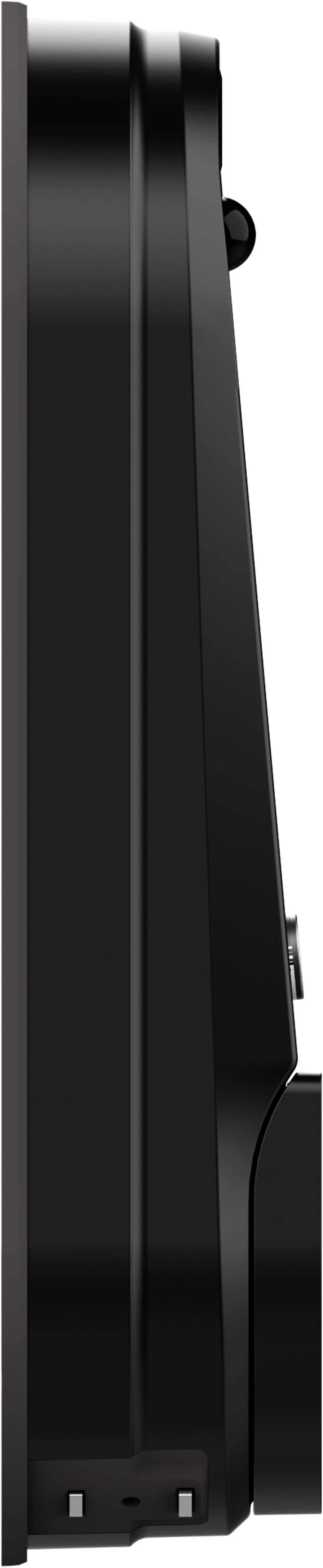 Lockly - Vision Elite Smart Lock Deadbolt with with App/Keypad/Biometric/Voice Assistant/Key Access Solar Charging - Matte Black