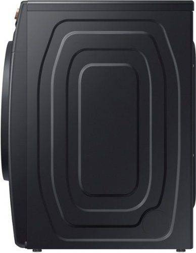 Samsung - 7.5 Cu. Ft. Stackable Smart Electric Dryer with Steam and Sensor Dry - Brushed Black