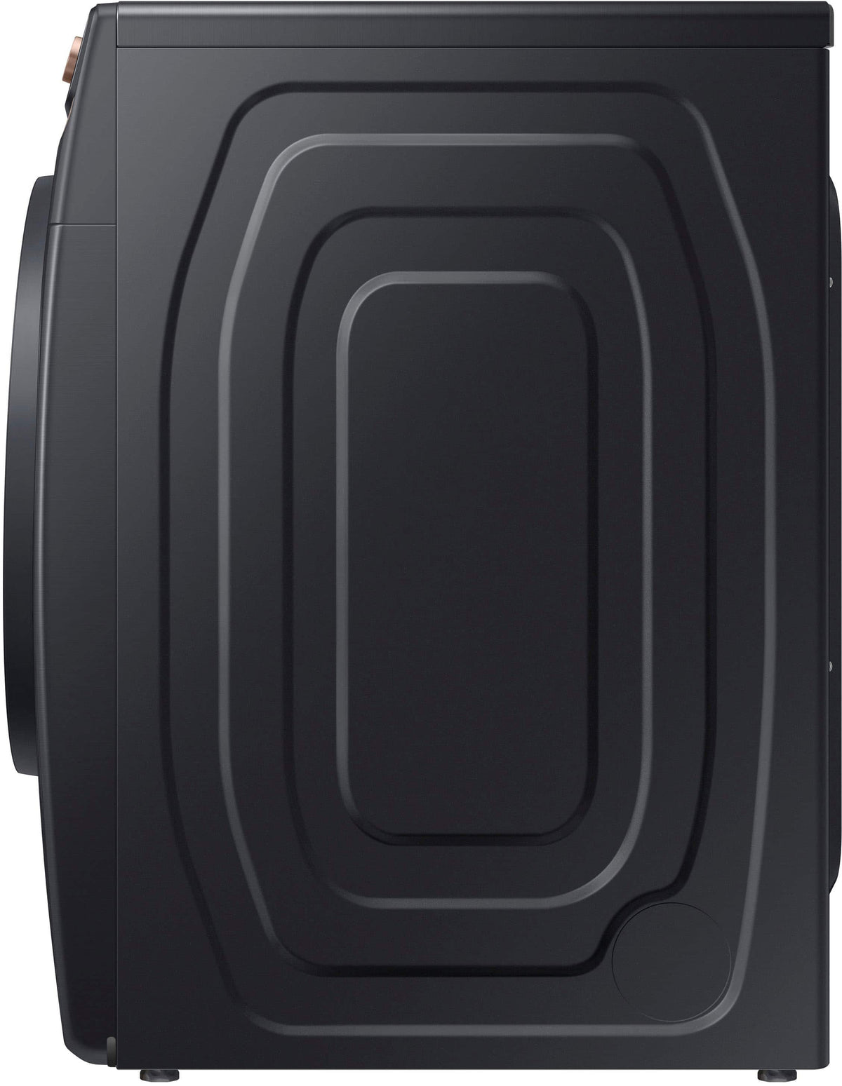 Samsung - 7.5 Cu. Ft. Stackable Smart Electric Dryer with Steam and Sensor Dry - Brushed Black