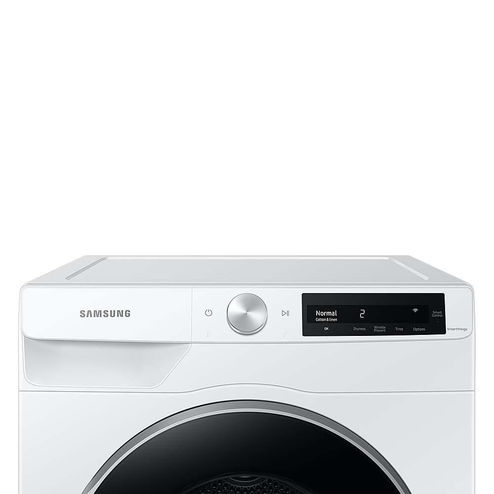 Samsung - 4.0 Cu. Ft. Stackable Smart Electric Dryer with Ventless Heat Pump - White
