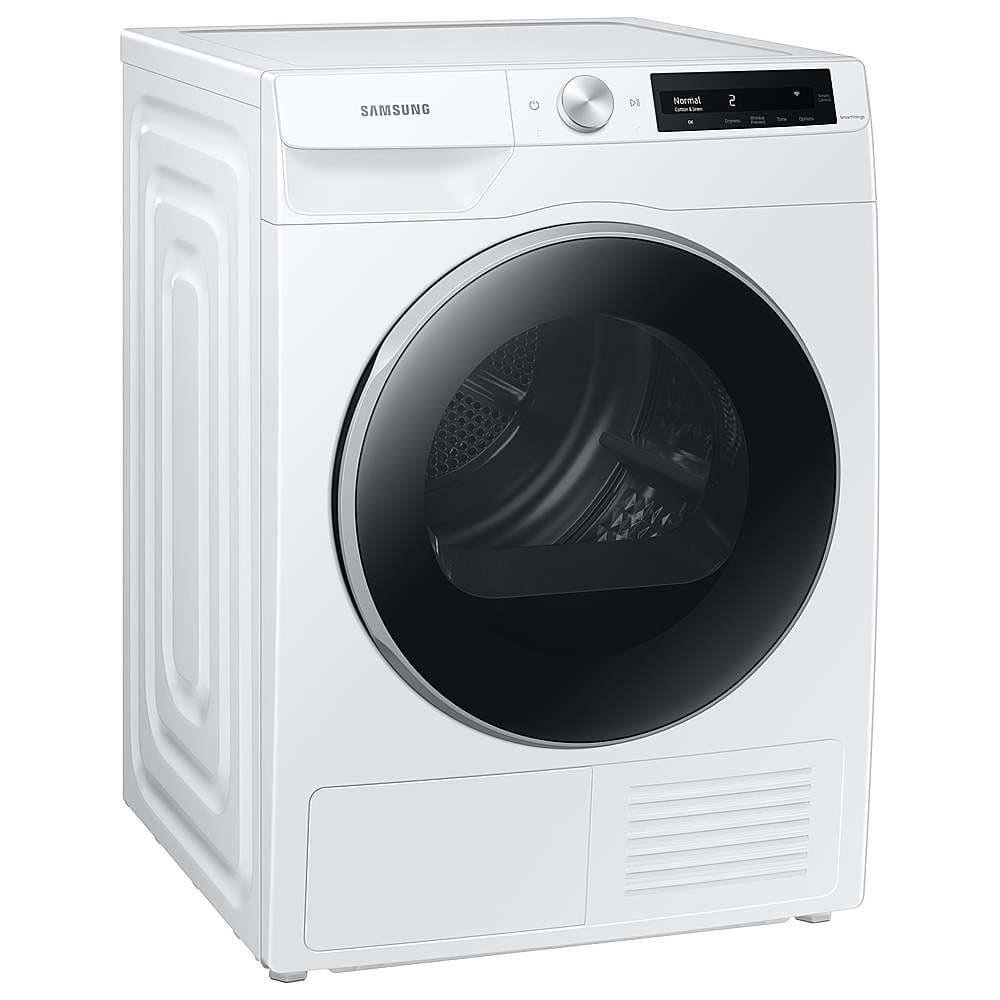 Samsung - 4.0 Cu. Ft. Stackable Smart Electric Dryer with Ventless Heat Pump - White
