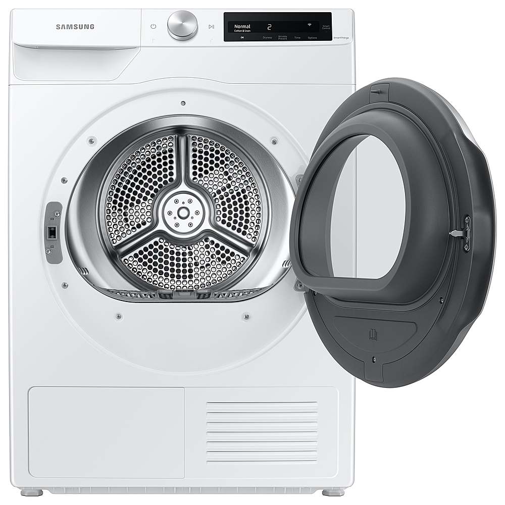 Samsung - 4.0 Cu. Ft. Stackable Smart Electric Dryer with Ventless Heat Pump - White