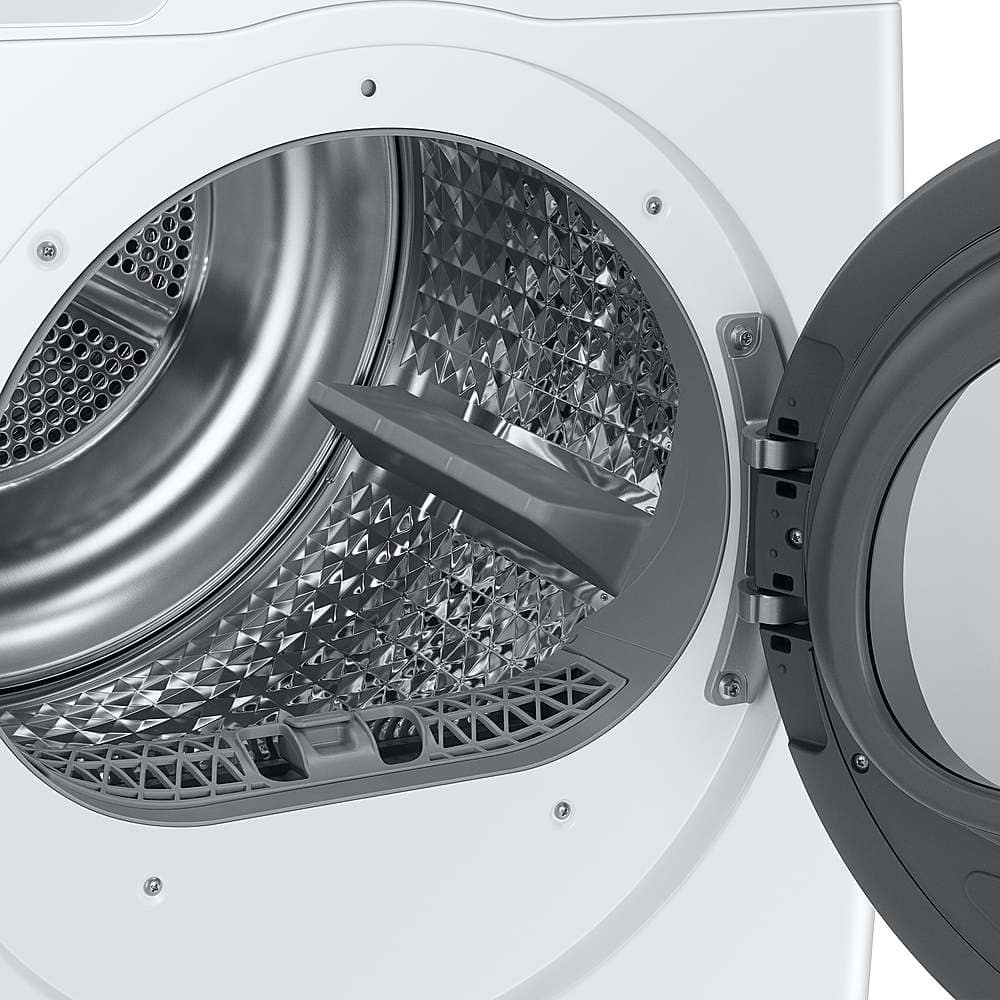 Samsung - 4.0 Cu. Ft. Stackable Smart Electric Dryer with Ventless Heat Pump - White