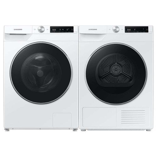 Samsung - 4.0 Cu. Ft. Stackable Smart Electric Dryer with Ventless Heat Pump - White