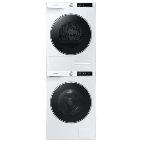 Samsung - 4.0 Cu. Ft. Stackable Smart Electric Dryer with Ventless Heat Pump - White