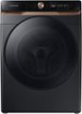 Samsung - 4.6 cu. ft. Large Capacity AI Smart Dial Front Load Washer with Auto Dispense - Brushed Black