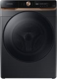 Samsung - 4.6 cu. ft. Large Capacity AI Smart Dial Front Load Washer with Auto Dispense - Brushed Black
