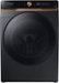 Samsung - 4.6 cu. ft. Large Capacity AI Smart Dial Front Load Washer with Auto Dispense - Brushed Black