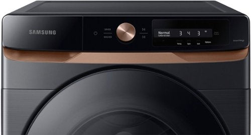 Samsung - 4.6 cu. ft. Large Capacity AI Smart Dial Front Load Washer with Auto Dispense - Brushed Black