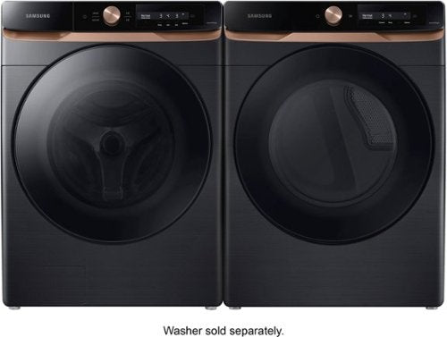 Samsung - 4.6 cu. ft. Large Capacity AI Smart Dial Front Load Washer with Auto Dispense - Brushed Black