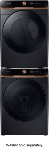Samsung - 4.6 cu. ft. Large Capacity AI Smart Dial Front Load Washer with Auto Dispense - Brushed Black