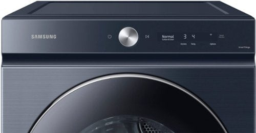 Samsung - BESPOKE 7.6 Cu. Ft. Stackable Smart Gas Dryer with Steam and AI Optimal Dry - Brushed Navy
