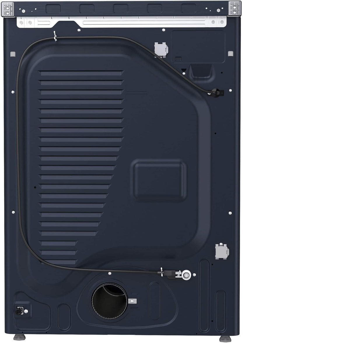 Samsung - BESPOKE 7.6 Cu. Ft. Stackable Smart Gas Dryer with Steam and AI Optimal Dry - Brushed Navy